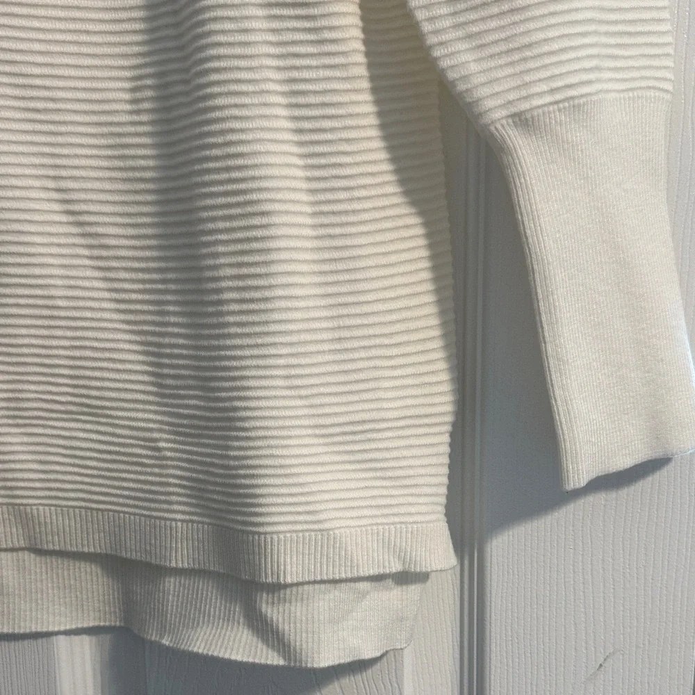 White Ribbed Sweater - Picture 3 of 3